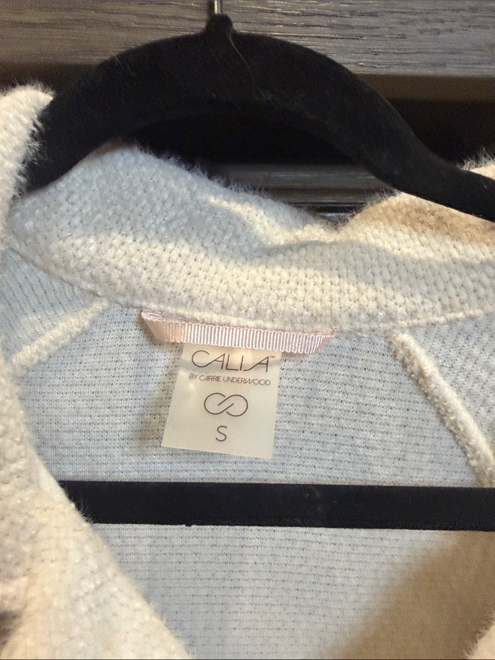 CALIA by Carrie Underwood Ivory Button-Front Teddy Jacket - Picture 2 of 5